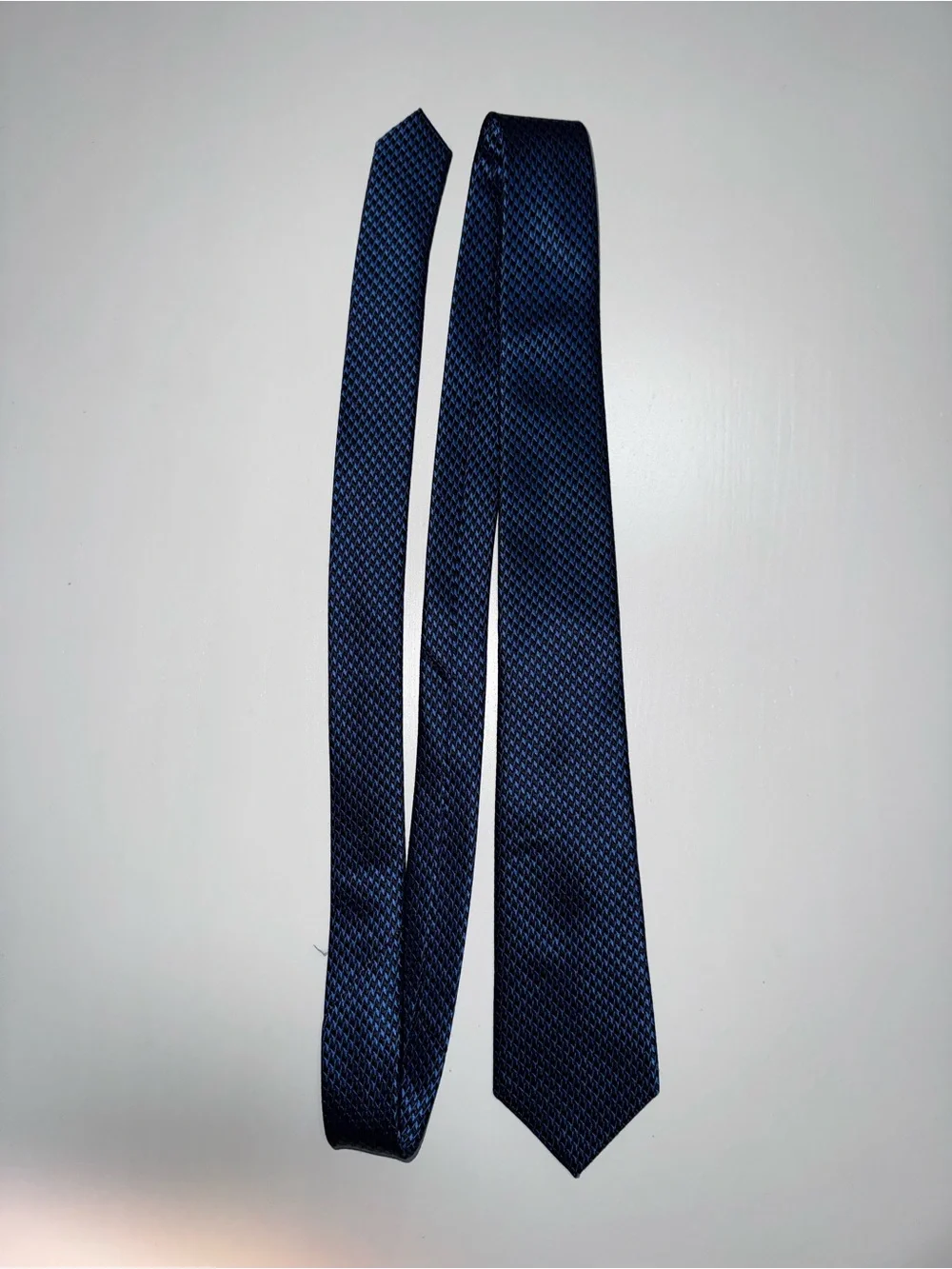 Ben Sherman silk Navy Blue Micro-Pattern Men's Tie